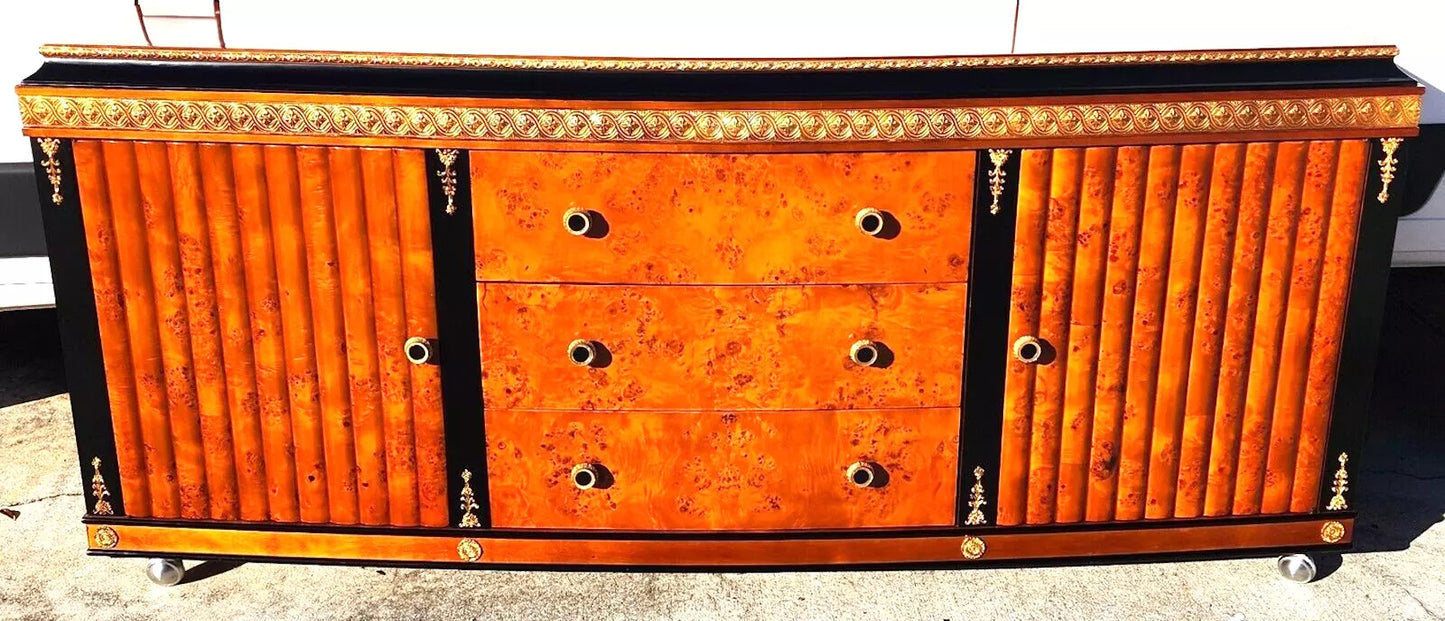 Italian Buffet Sideboard Bar Empire Style Rolling
