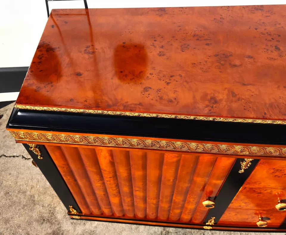 Italian Buffet Sideboard Bar Empire Style Rolling