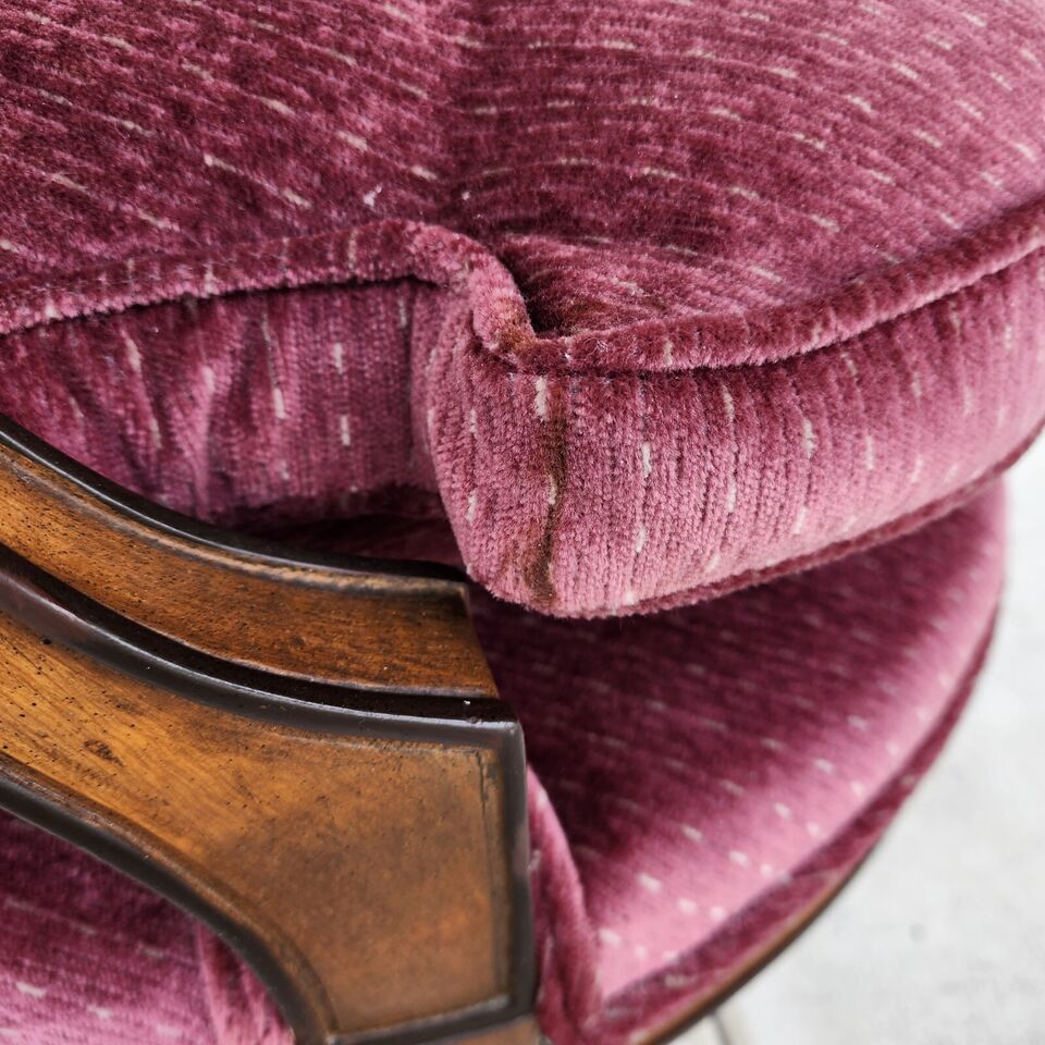 French Provincial Accent Armchair Oversized Mid Century by Daniel Jones New York