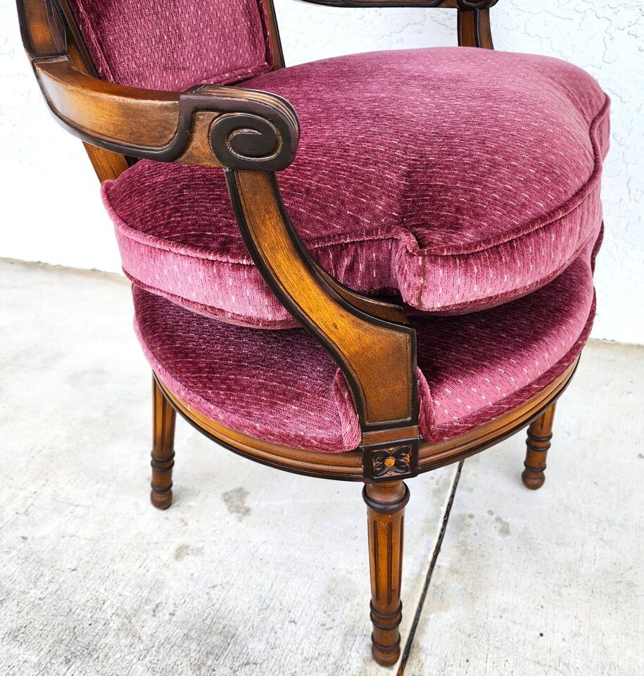 French Provincial Accent Armchair Oversized Mid Century by Daniel Jones New York