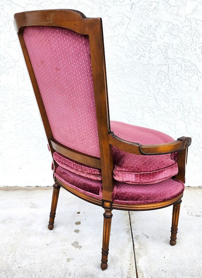 French Provincial Accent Armchair Oversized Mid Century by Daniel Jones New York