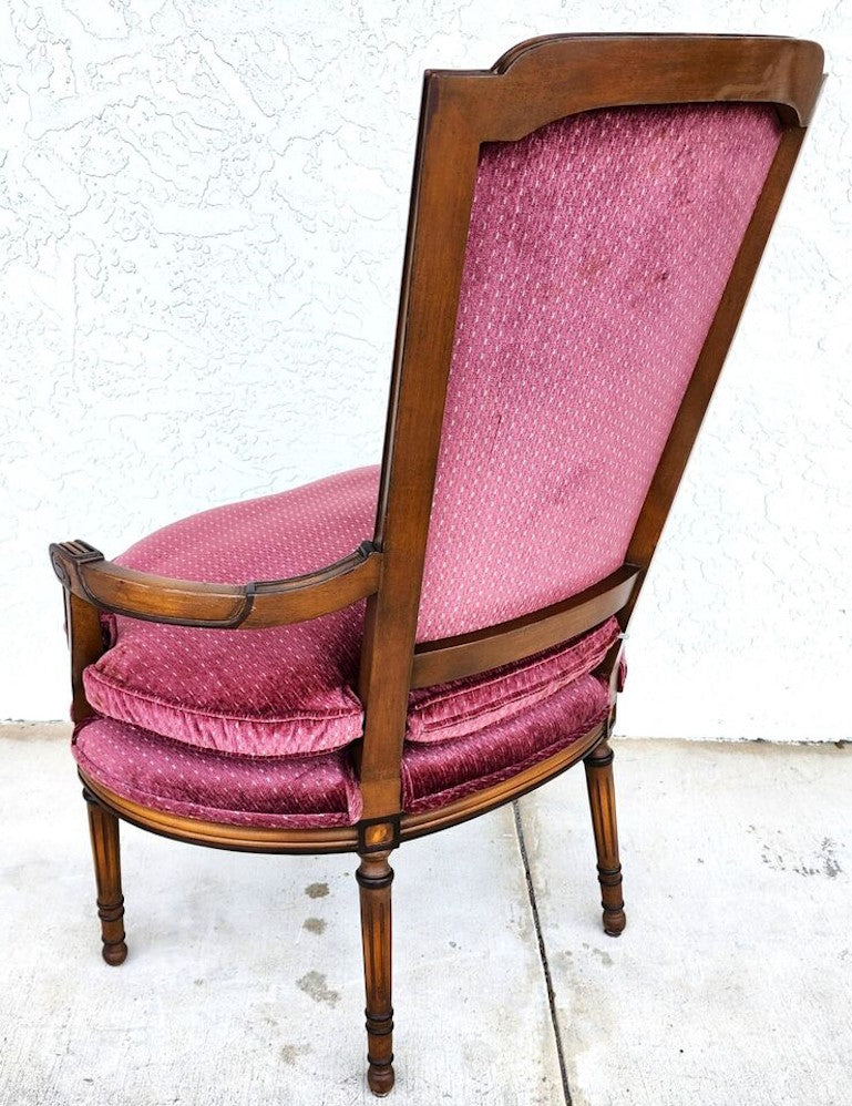 French Provincial Accent Armchair Oversized Mid Century by Daniel Jones New York