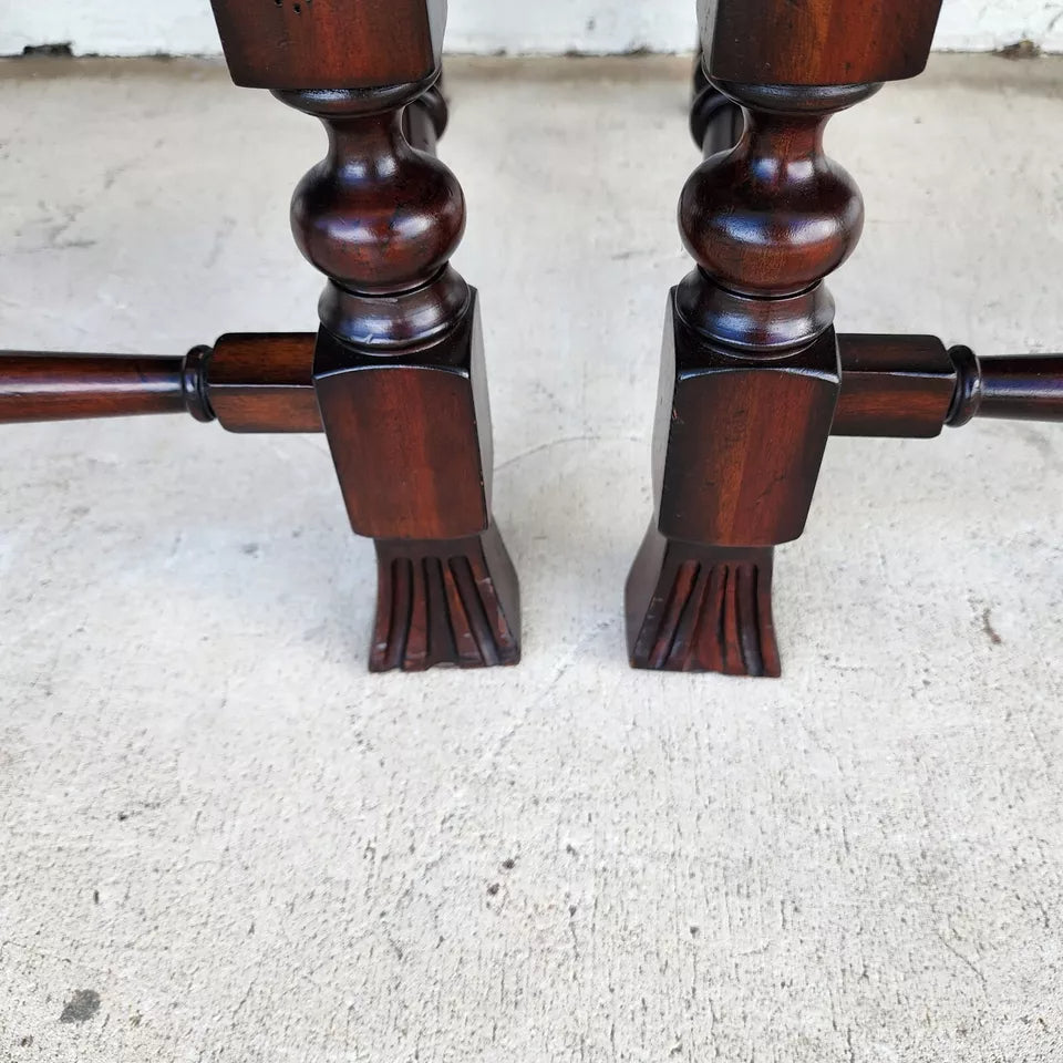 Set of 10 Lexington Dining Chairs Barley Twist Cane