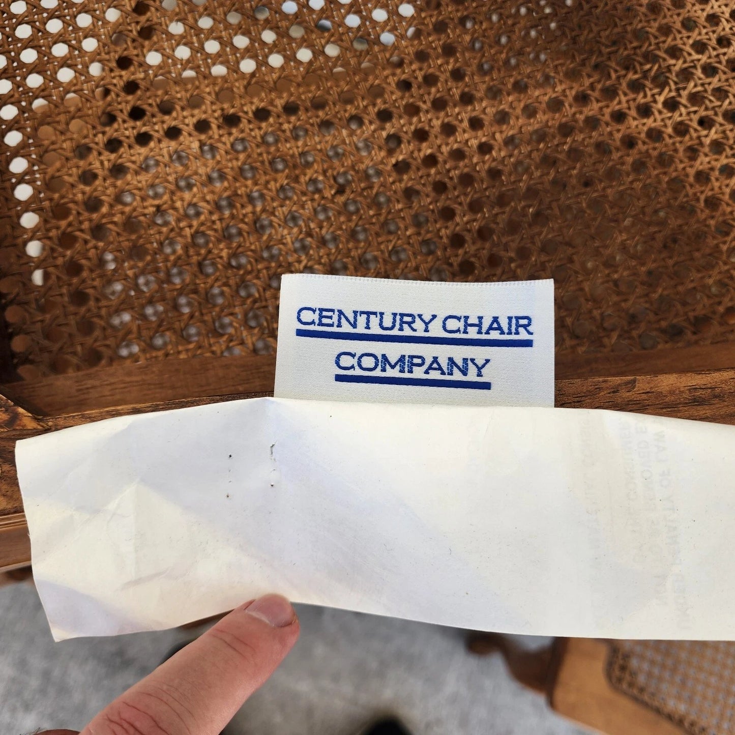 Louis XV Caned Armchairs by Century Chair Co