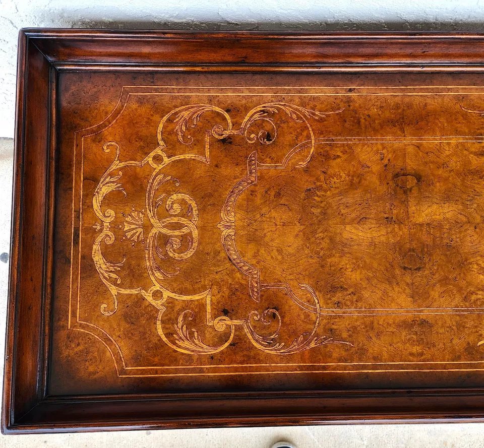 Lilian August for Drexel Coffee Table Venetian Inlayed Top