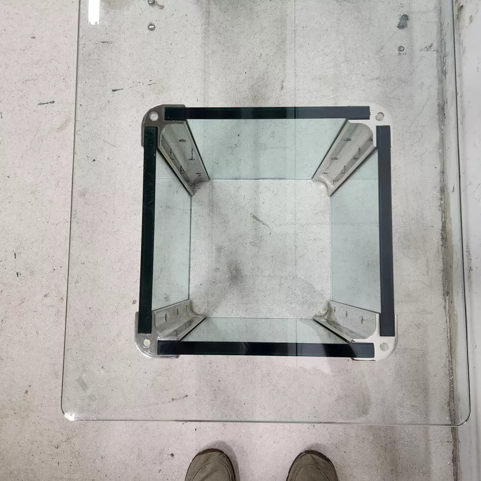 MCM Leon Rosen Pace Cocktail Table Chrome Waterfall