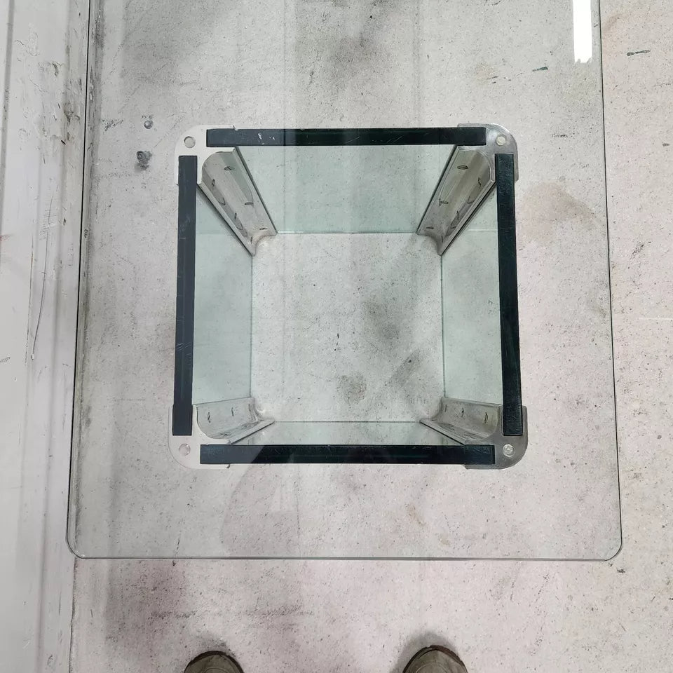 MCM Leon Rosen Pace Cocktail Table Chrome Waterfall