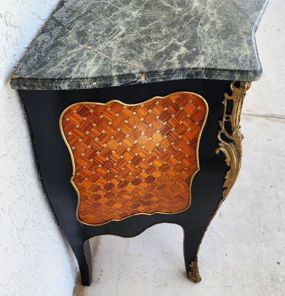 French Louis XV Bombay Chest Marble