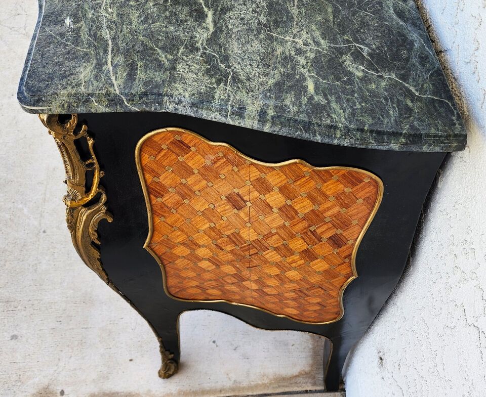 French Louis XV Bombay Chest Marble