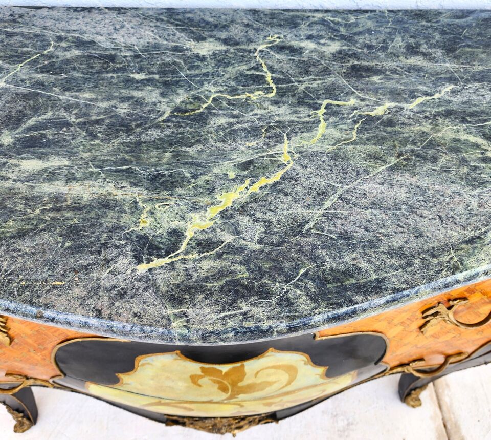 French Louis XV Bombay Chest Marble