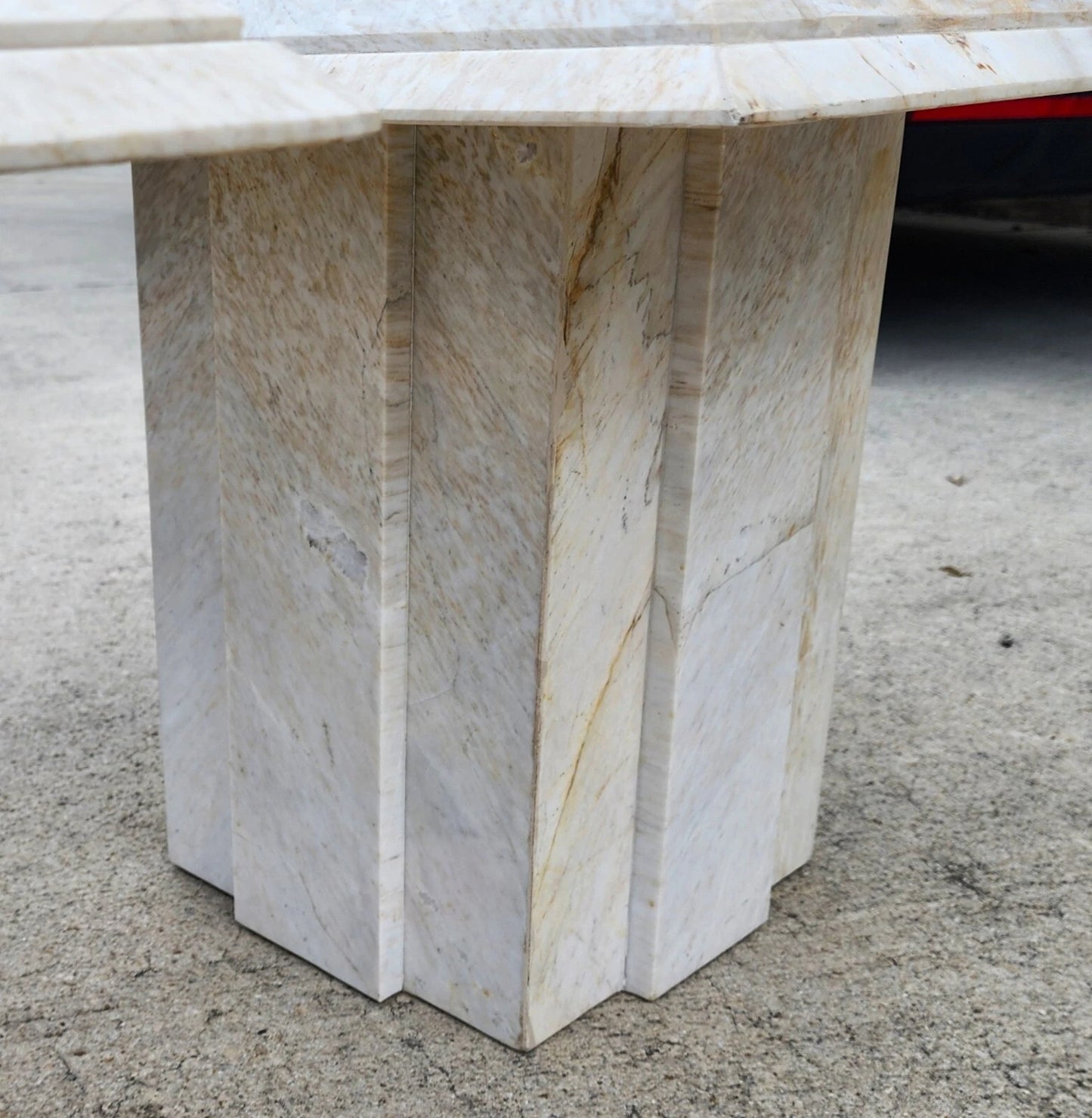 Vintage Italian Marble Side Tables Pair