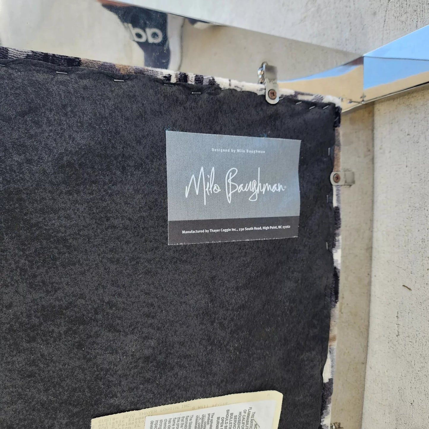 Milo Baughman Chairs MCM Stainless Steel Pair