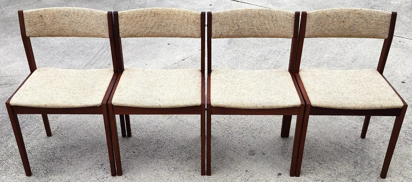 Vintage MCM Dining Chairs by Tarm Stole Mobelfabrik Set of 4