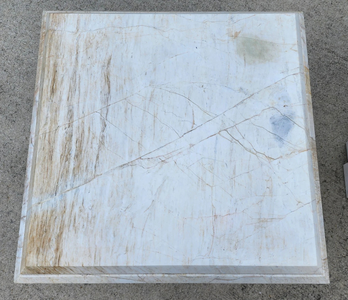 Vintage Italian Marble Side Tables Pair