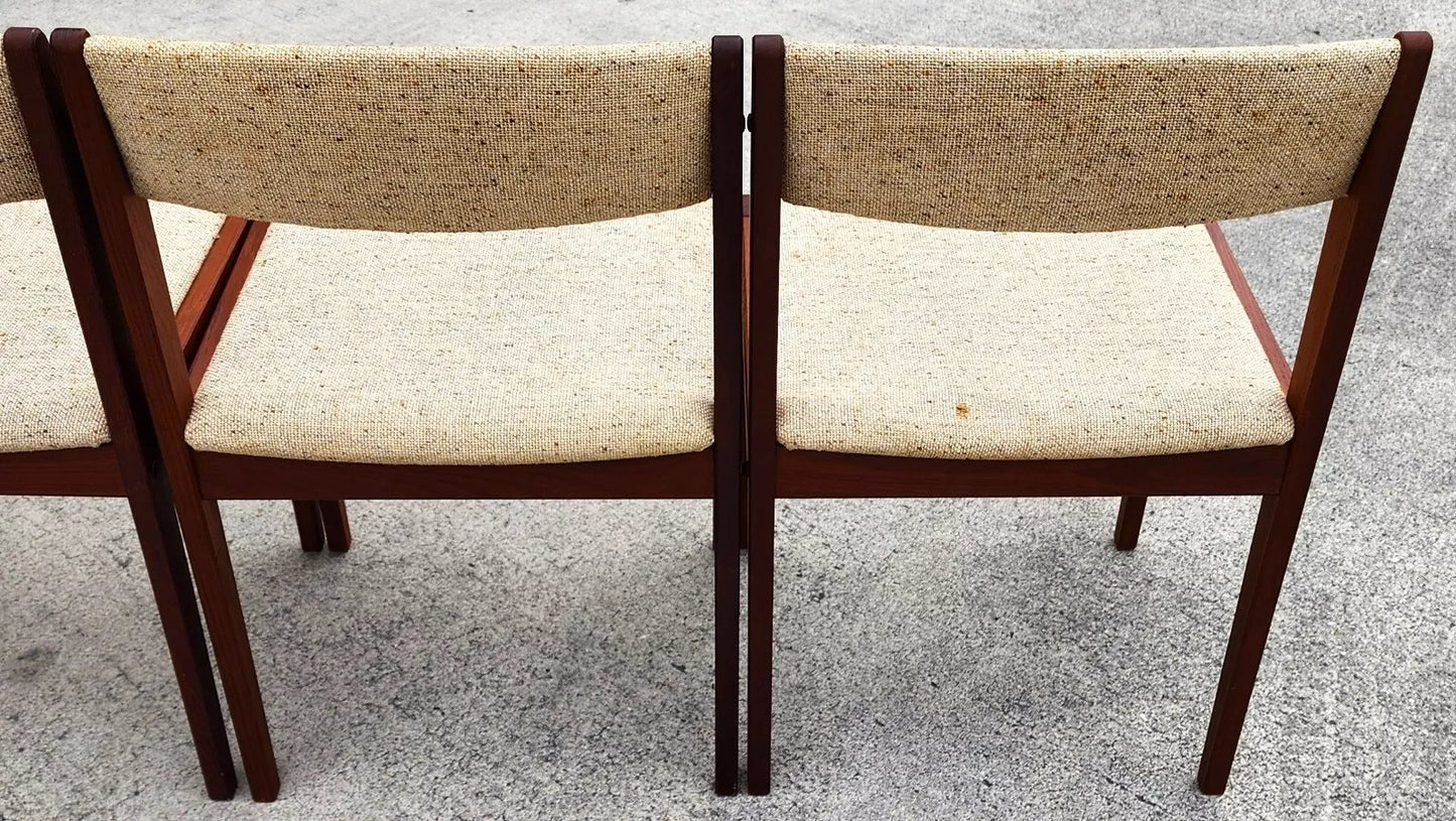 Vintage MCM Dining Chairs by Tarm Stole Mobelfabrik Set of 4