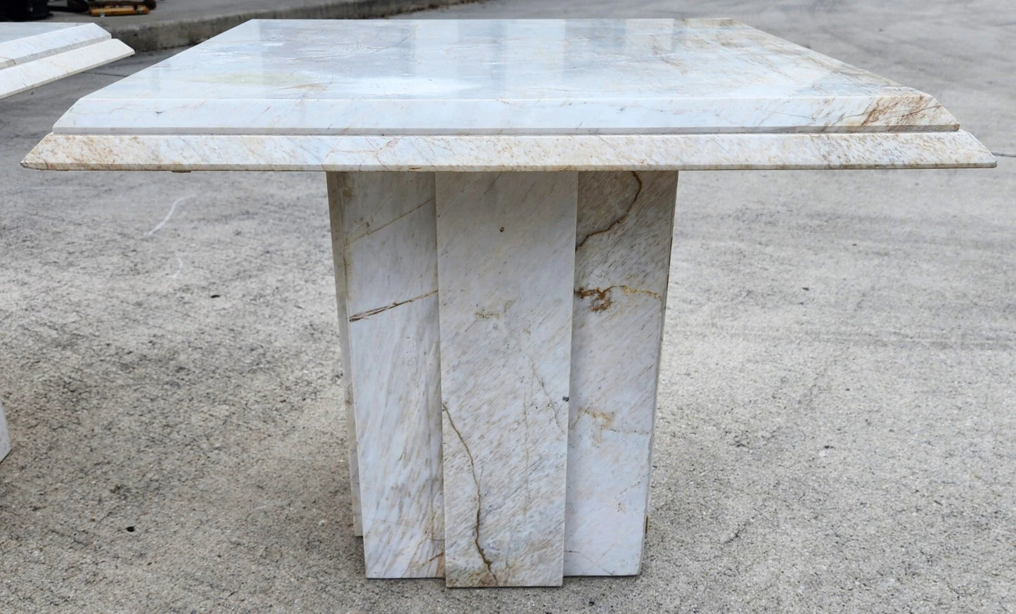 Vintage Italian Marble Side Tables Pair