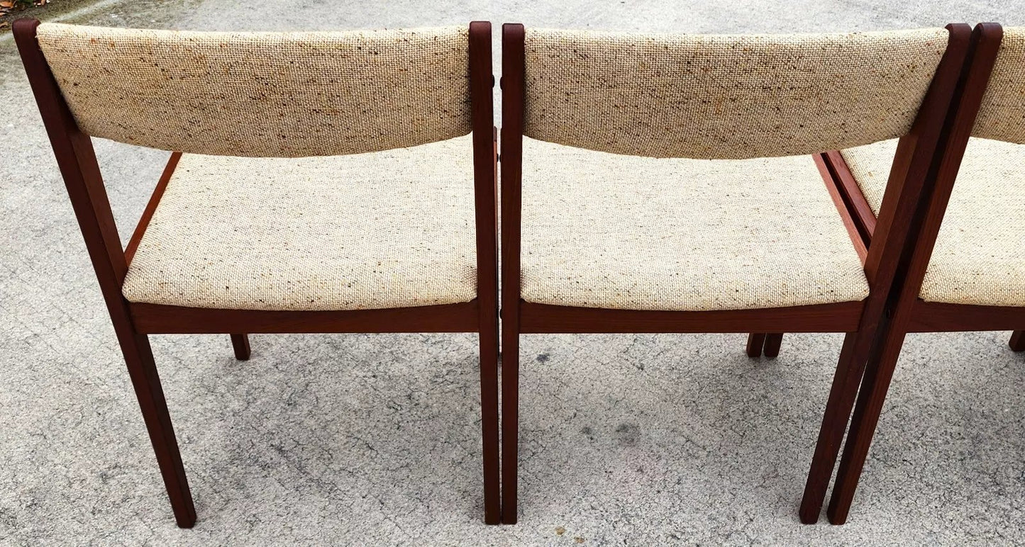 Vintage MCM Dining Chairs by Tarm Stole Mobelfabrik Set of 4