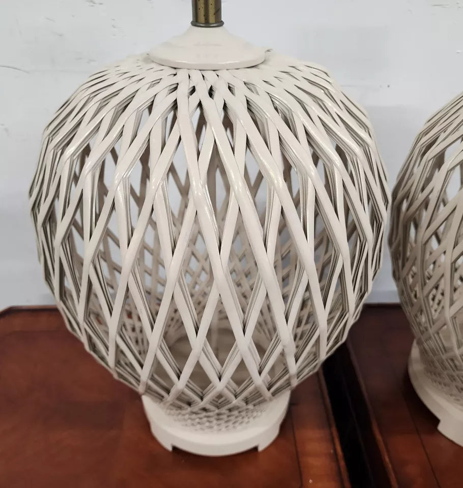 Morris Greenspan Table Lamps Pair