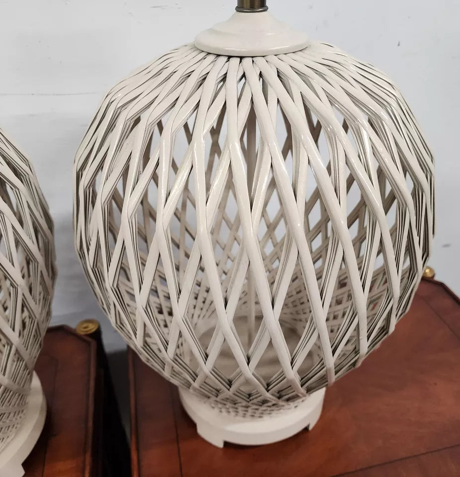 Morris Greenspan Table Lamps Pair