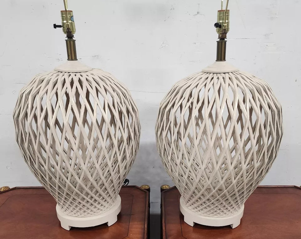Morris Greenspan Table Lamps Pair