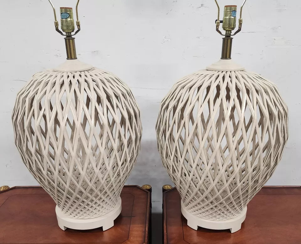 Morris Greenspan Table Lamps Pair