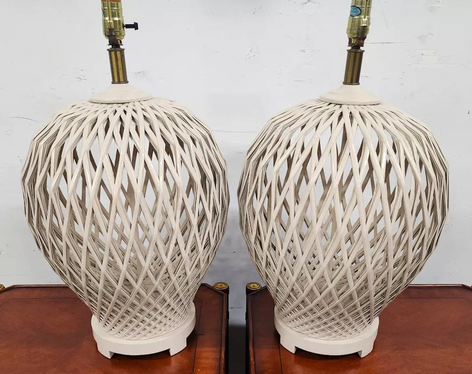 Morris Greenspan Table Lamps Pair