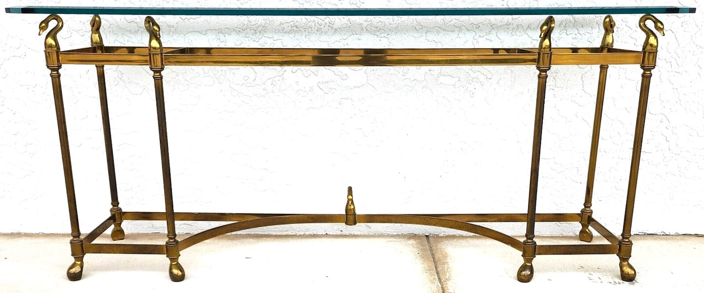 Maison Jansen LaBarge Style Swan Console Sofa Table