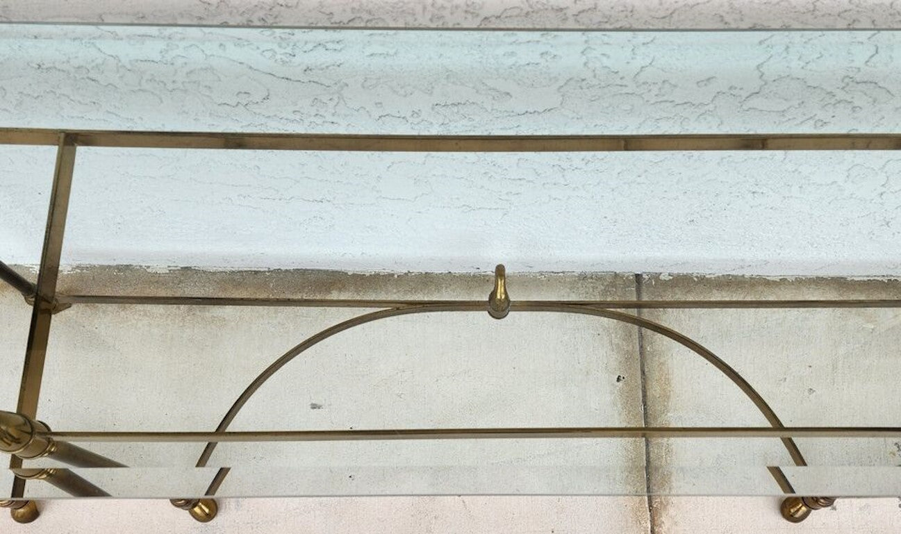 Maison Jansen LaBarge Style Swan Console Sofa Table