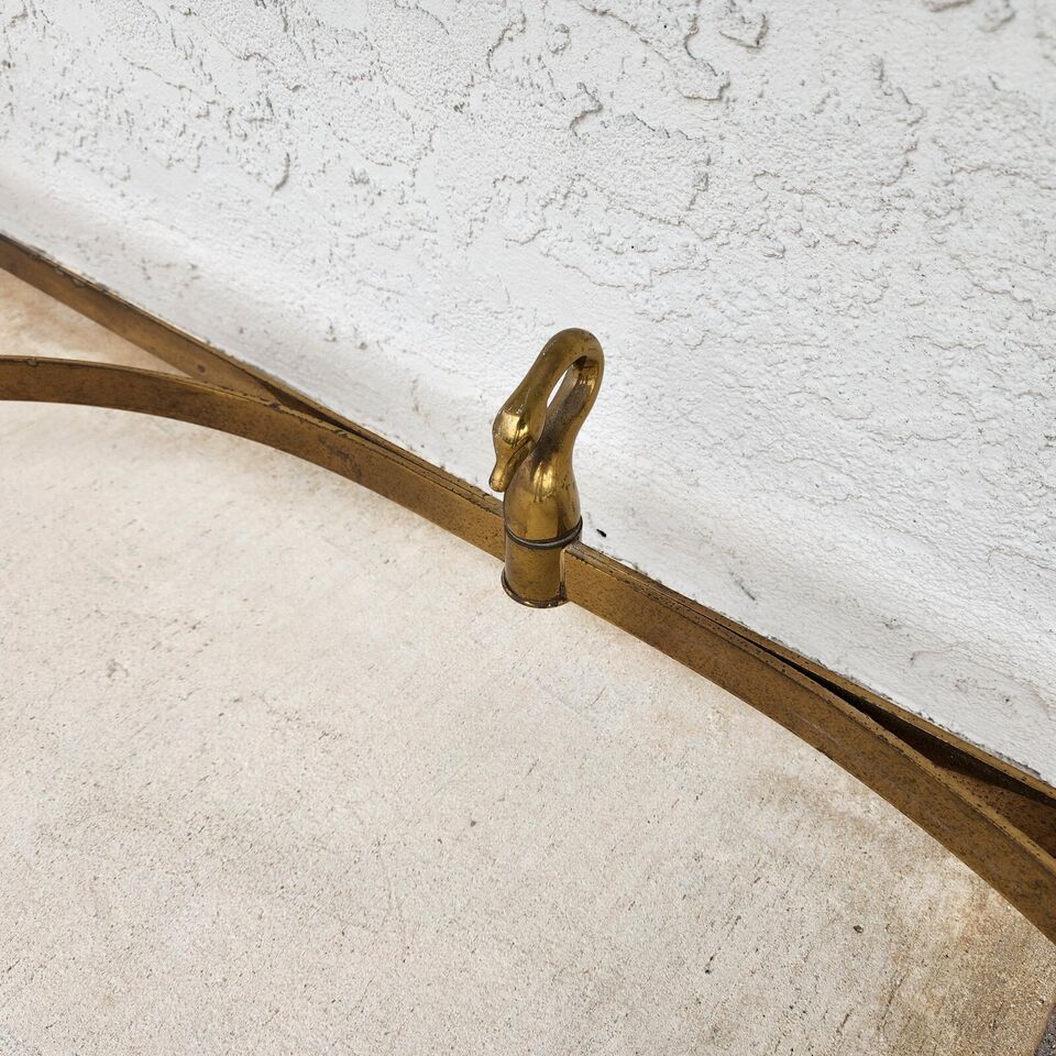 Maison Jansen LaBarge Style Swan Console Sofa Table