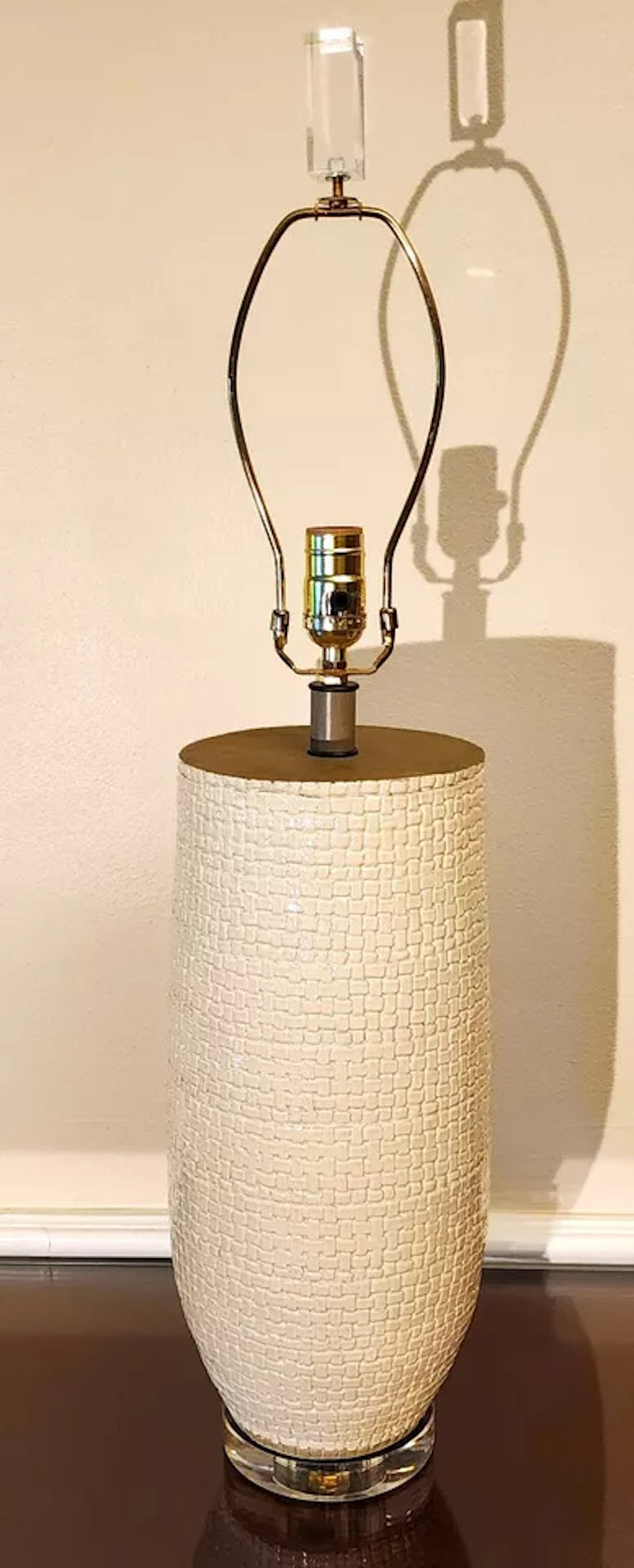 THE NATURAL LIGHT Blanche Table Lamp Ceramic & Lucite
