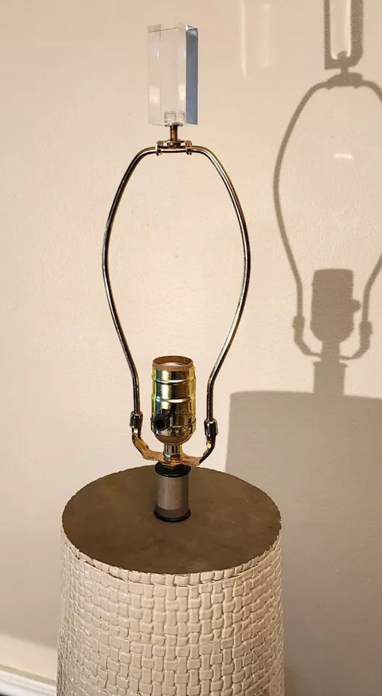 THE NATURAL LIGHT Blanche Table Lamp Ceramic & Lucite