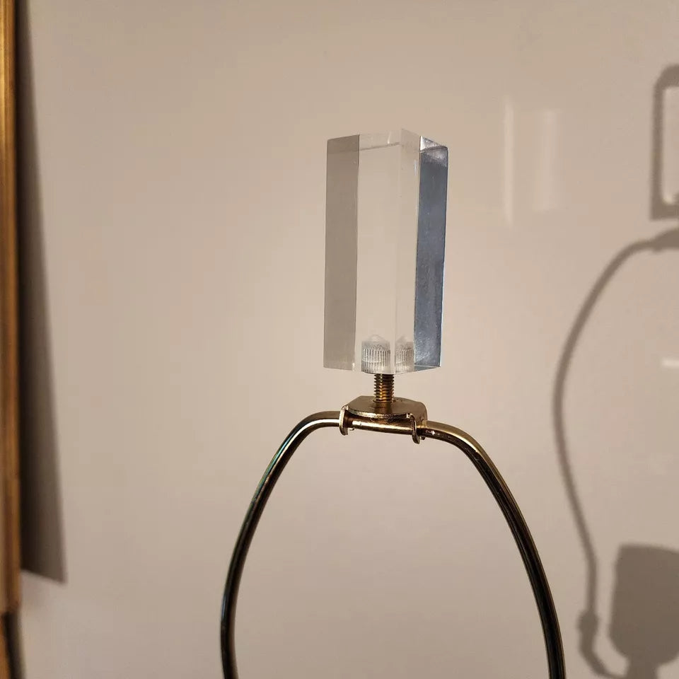 THE NATURAL LIGHT Blanche Table Lamp Ceramic & Lucite