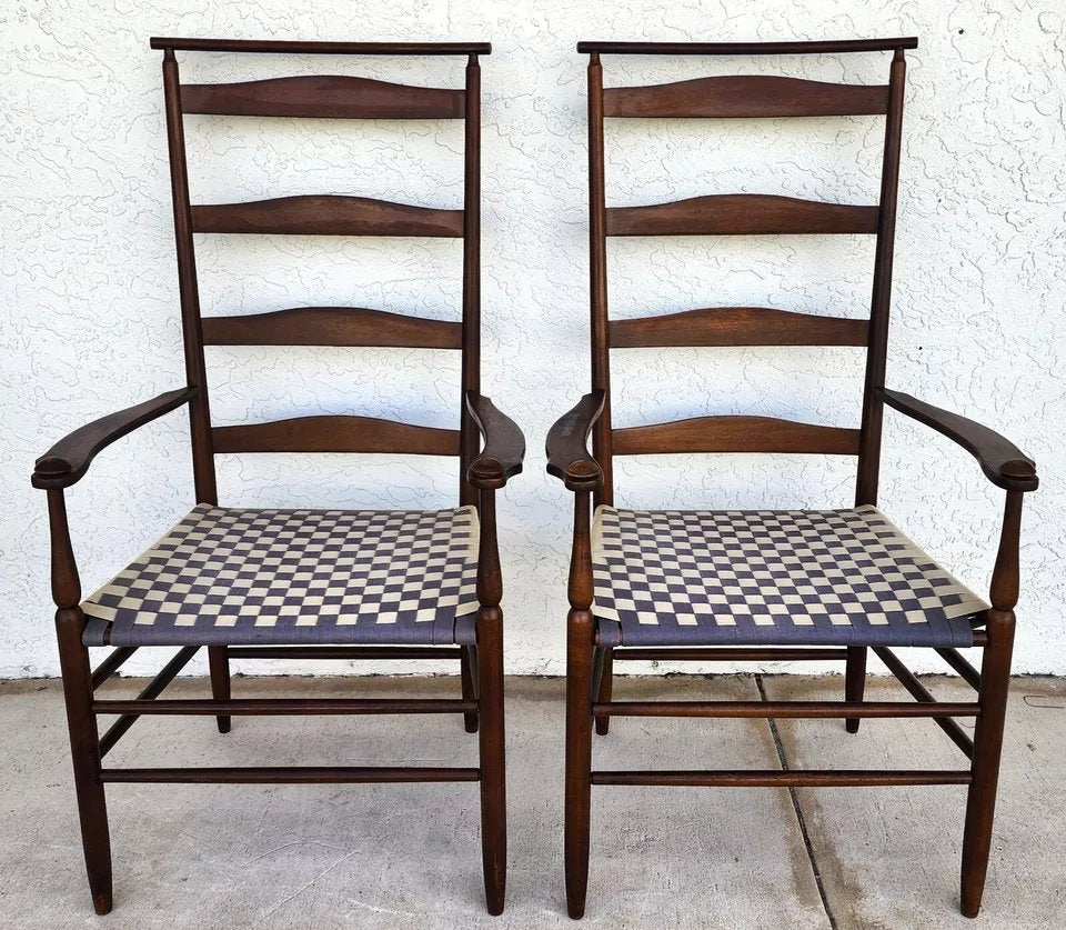 Nichols & Stone Shaker Armchairs Pair