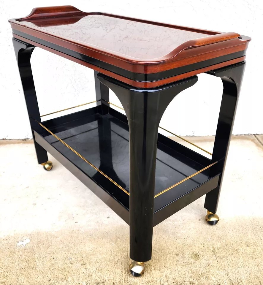 Paul M Jones Serving Bar Cart Rolling 1960s