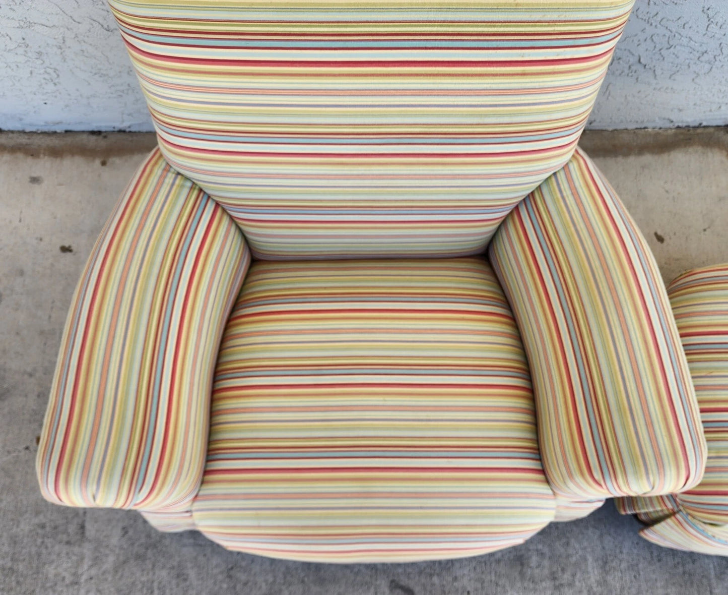 Pearson Armchair & Ottoman Rolling