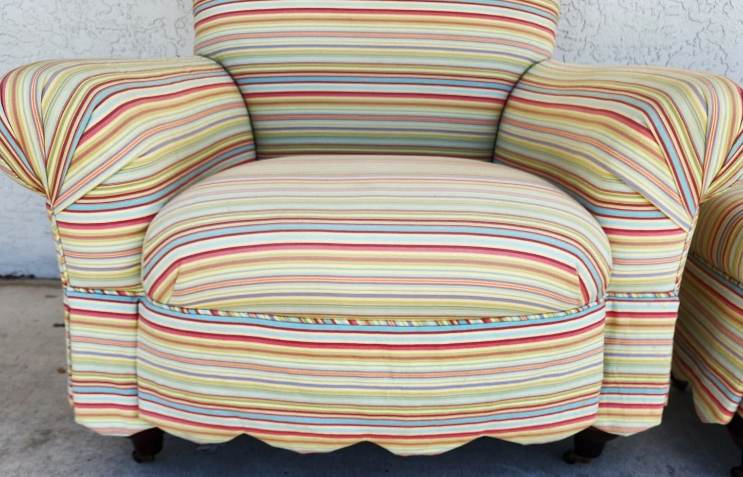 Pearson Armchair & Ottoman Rolling