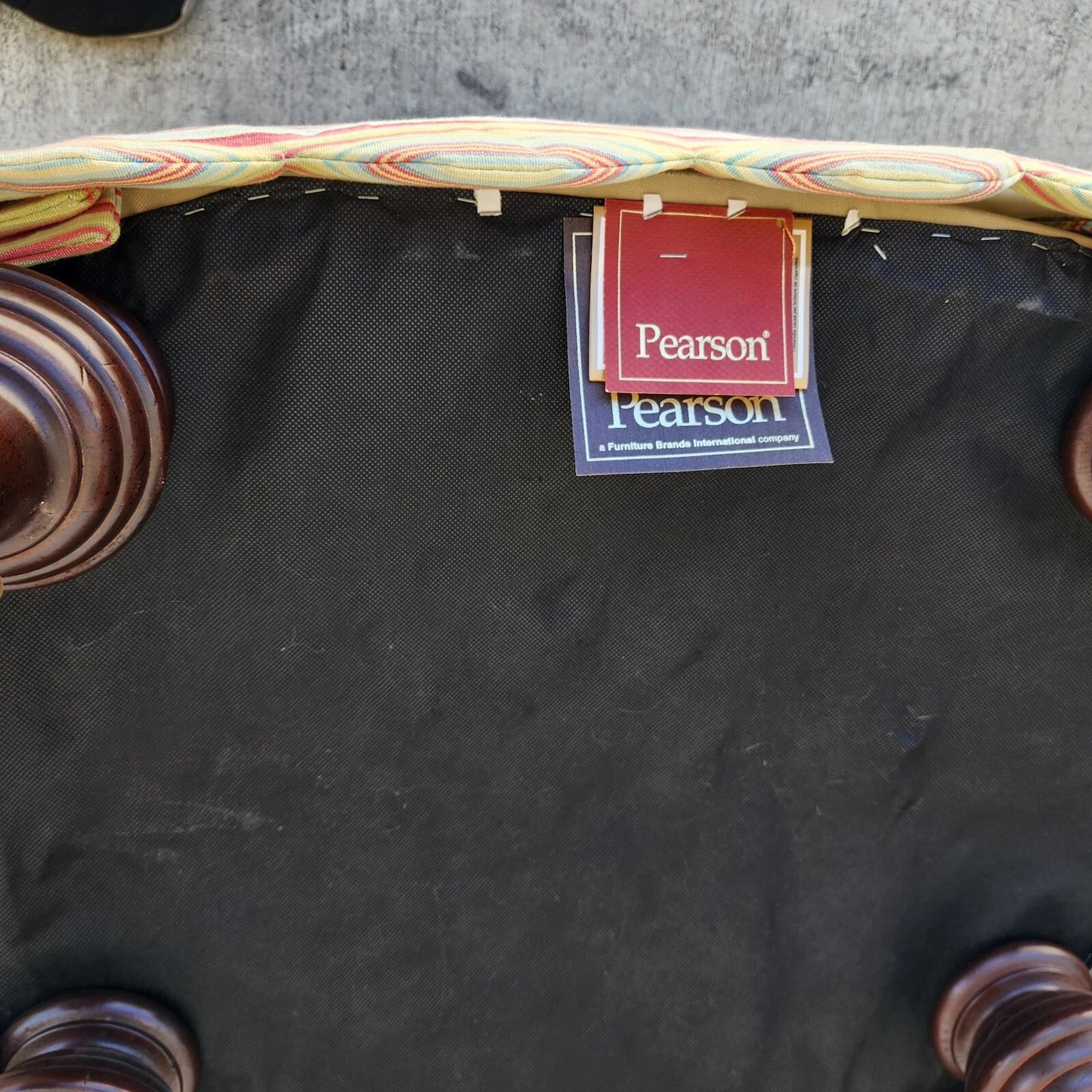 Pearson Armchair & Ottoman Rolling