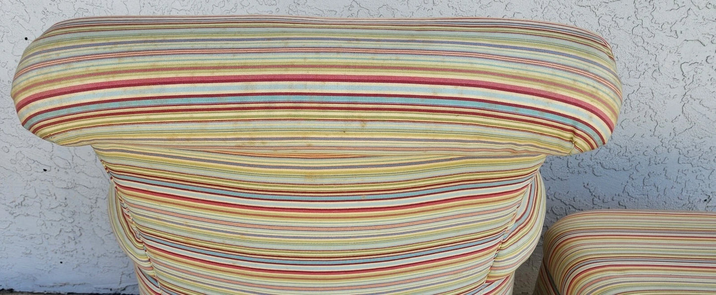 Pearson Armchair & Ottoman Rolling