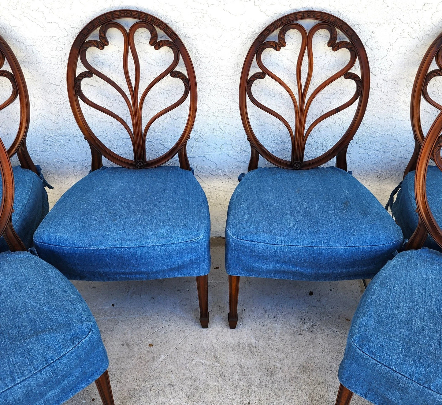 Patrick Frey Georgian Sweetheart Dining Chairs