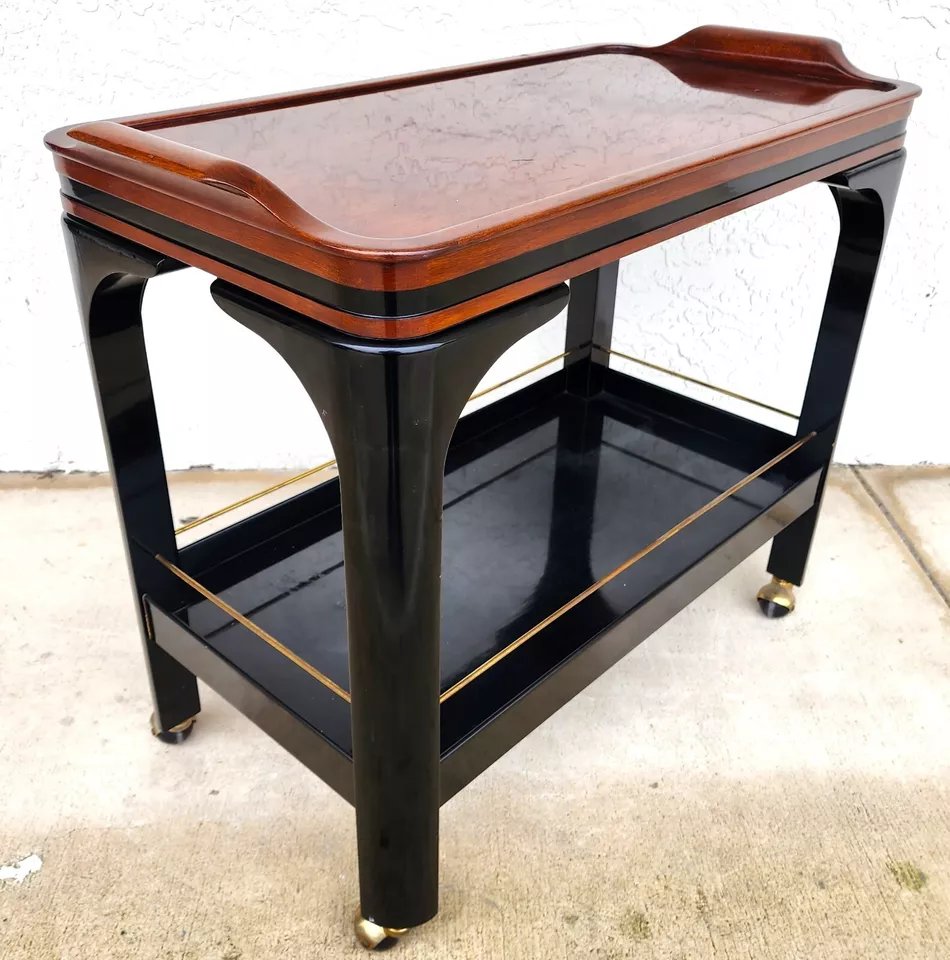 Paul M Jones Serving Bar Cart Rolling 1960s