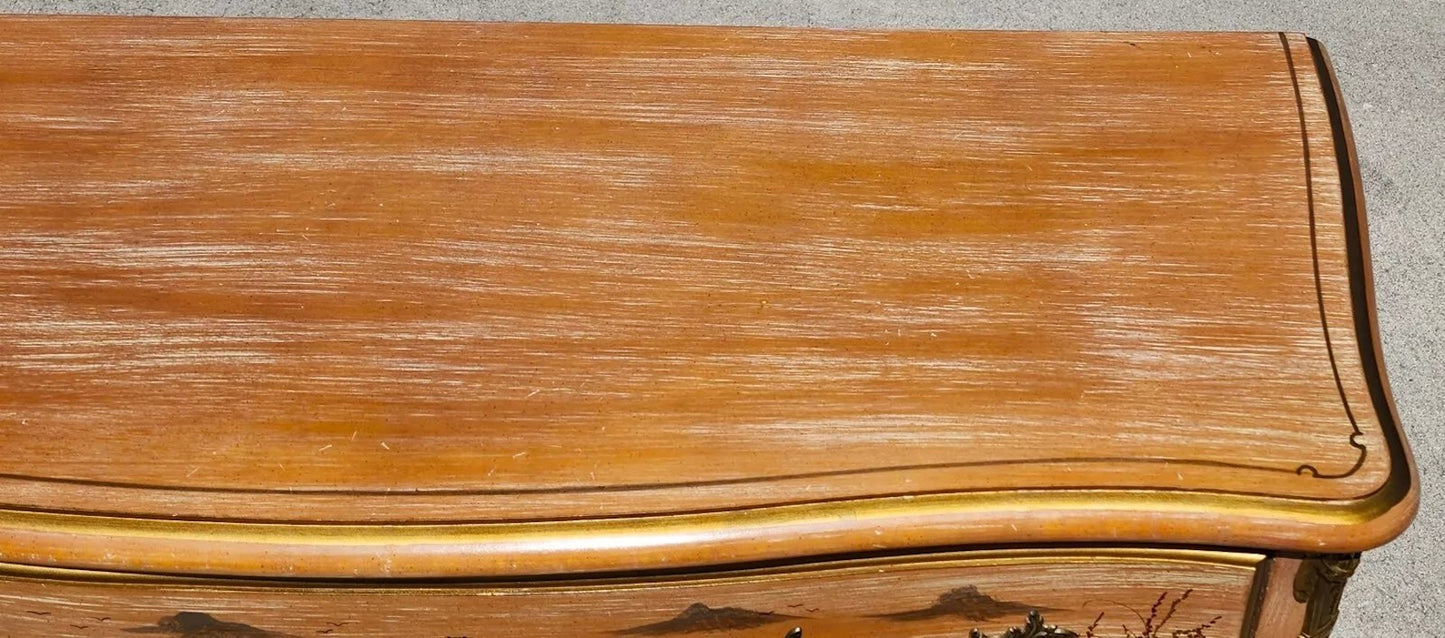 Pam Bolick Asian Commode Dresser By CENTURY FURNITURE Hand Painted & Signed