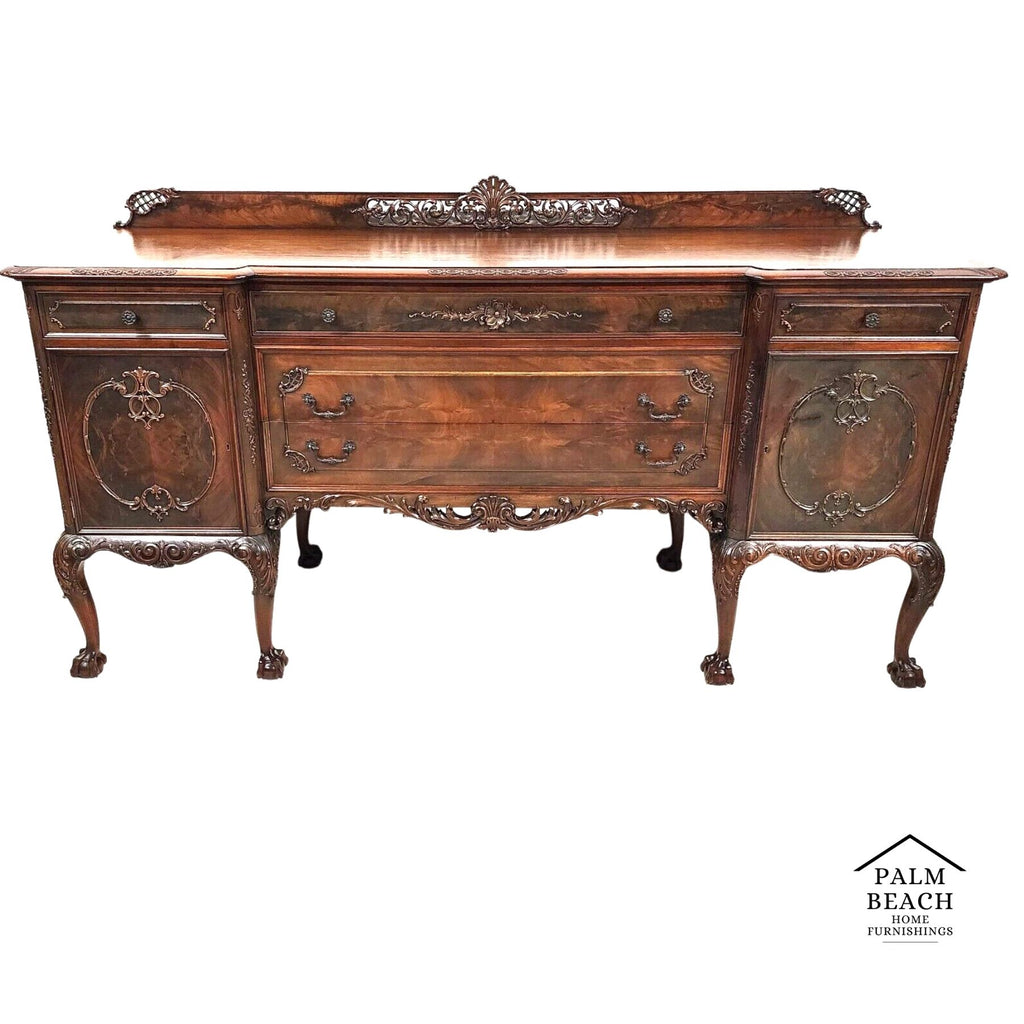 Chippendale Buffet Sideboard Antique by ROYAL FURNITURE Co