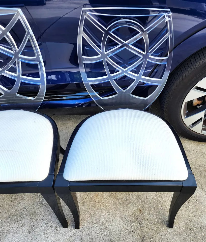 Pietro Costantini Acrylic Dining Chairs Set of 4