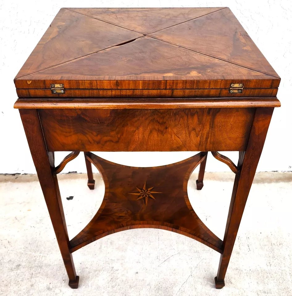 Pierre Deux Game Table Flip Top Leather