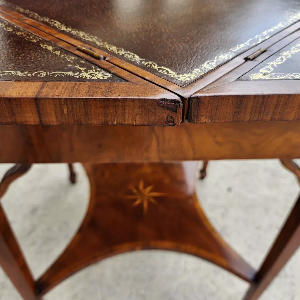 Pierre Deux Game Table Flip Top Leather