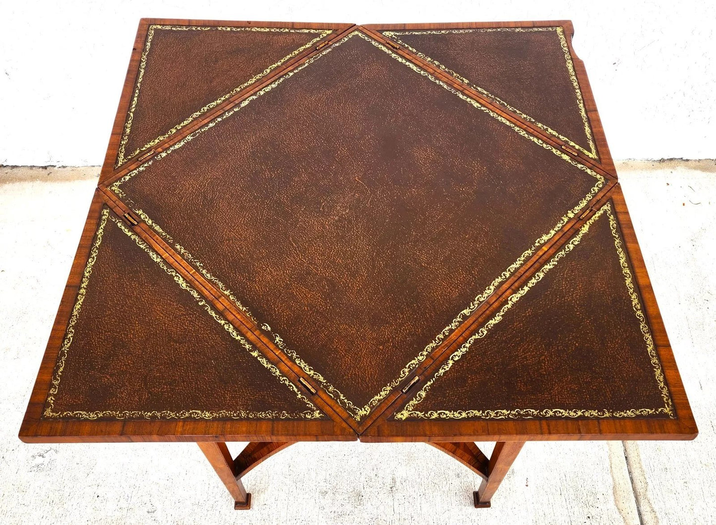 Pierre Deux Game Table Flip Top Leather