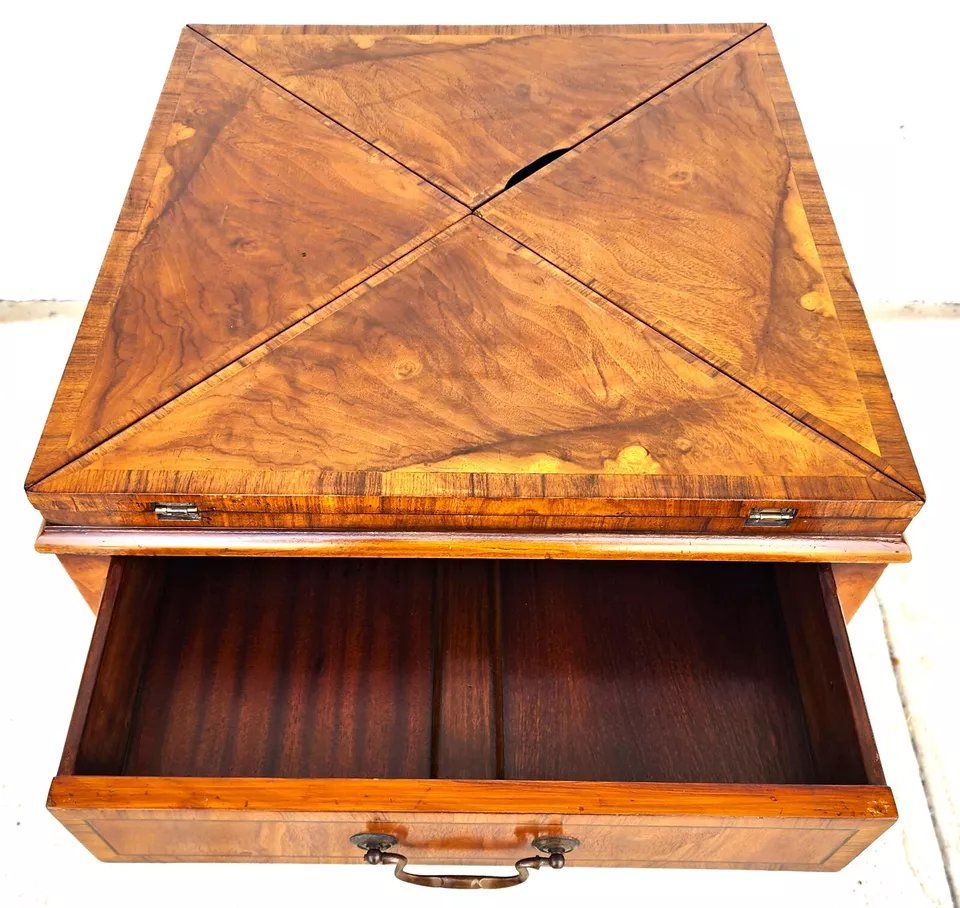 Pierre Deux Game Table Flip Top Leather