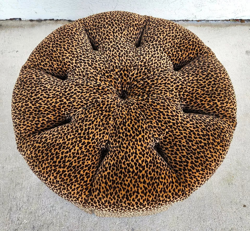Animal Print Ottoman Tufted by PEARSON