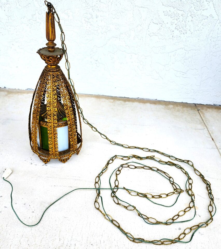 Mid Century Spanish Pendant Light Chandelier