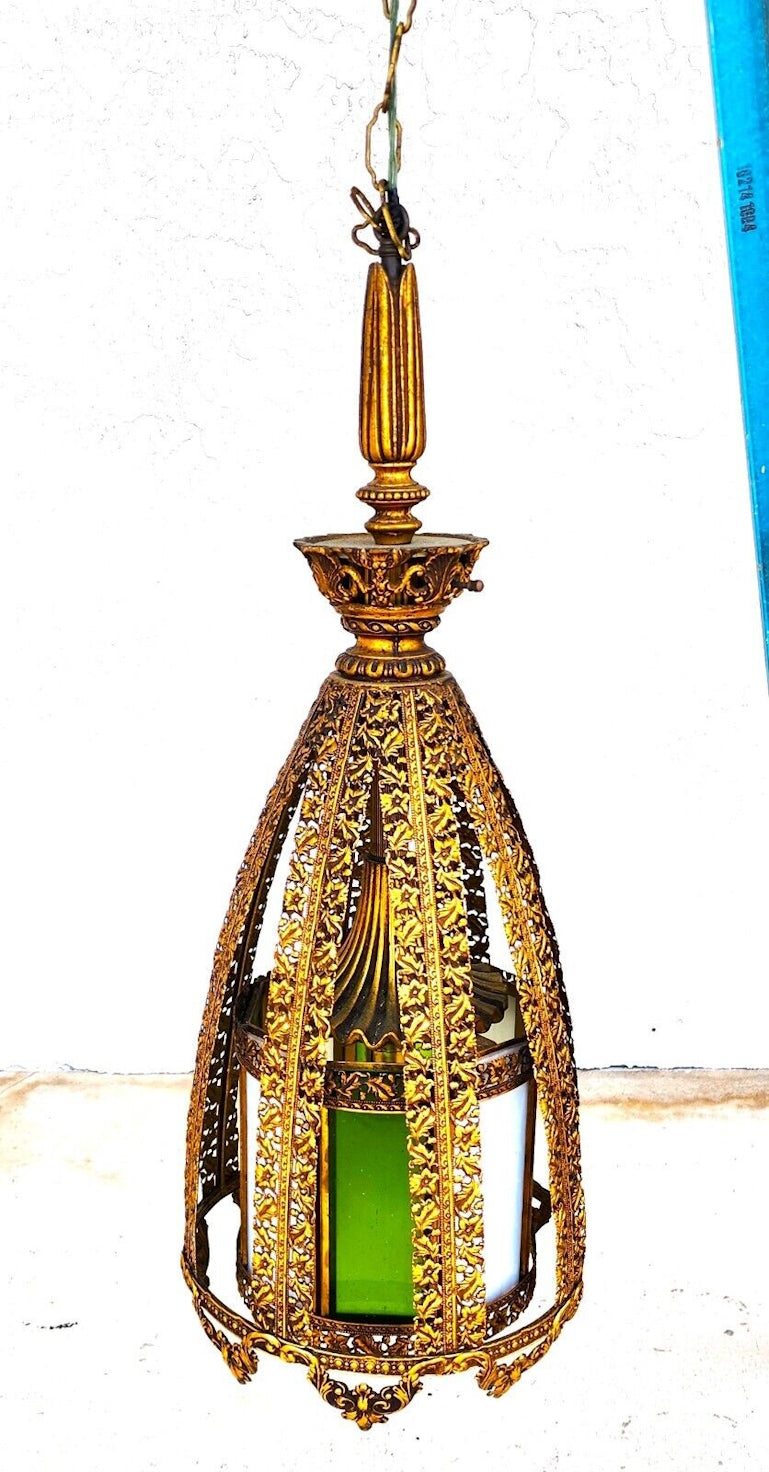 Mid Century Spanish Pendant Light Chandelier